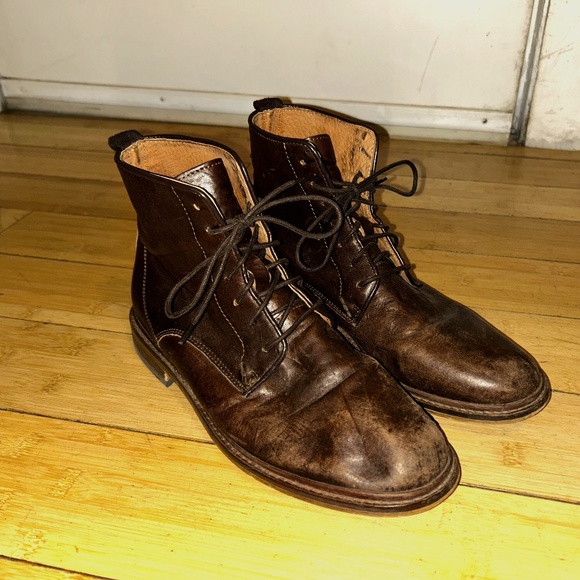 Brown leather, Shoe the Bear Copenhagen boots, Size 40 EU 7 US